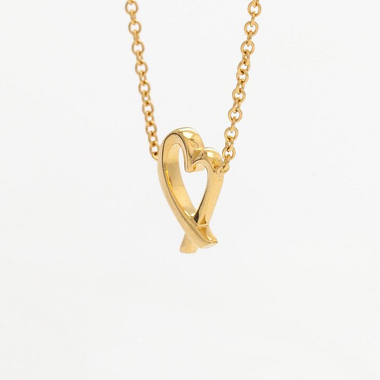 Tiffany & Co, Paloma Picasso, kaulakoru, "Loving Heart", 18K kultaa.