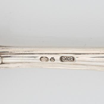 A silver cutlery, model 'Sachsisk', mark of Cohr, Denmark, and Mema, Sweden (40 pieces).