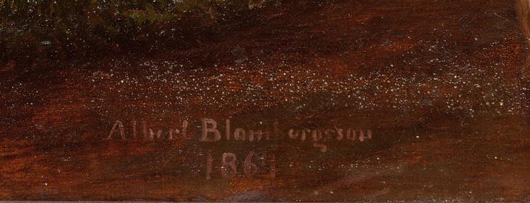 ALBERT BLOMBERGSSON, olja på duk, sign o dat 1869.