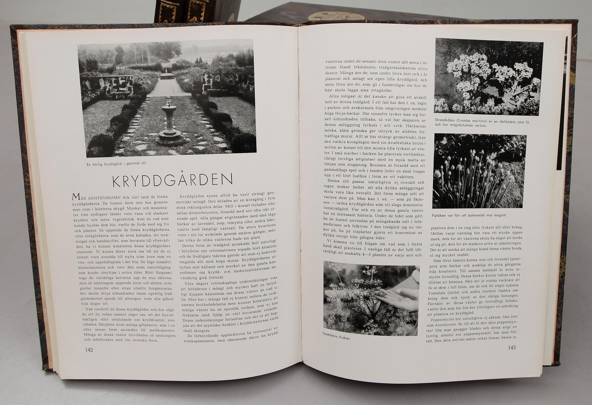 BÖCKER: Svenska Hem i Ord och Bilder, Albin Roosval, 1900-talets första hälft, 14 volymer.