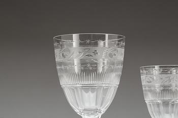 GLASSERVIS, 40 delar, "No:75", Kosta, 1900-talets första hälft.