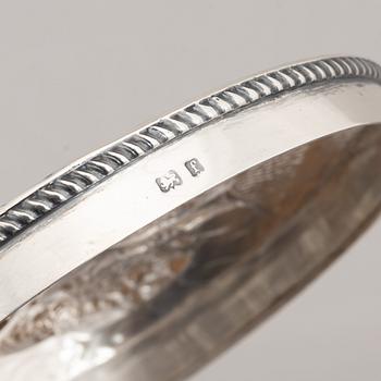 An English Silver Box, mark of William Aitken, Birmingham 1905.