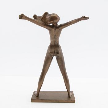 Stig Blomberg, Sculpture "The Leisure Girl" bronze, Ystad-Bronze.