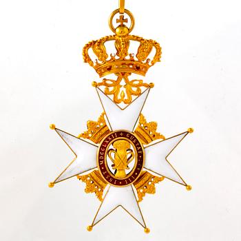 Vasaorden, enamel on gold 18K CF Carlman.