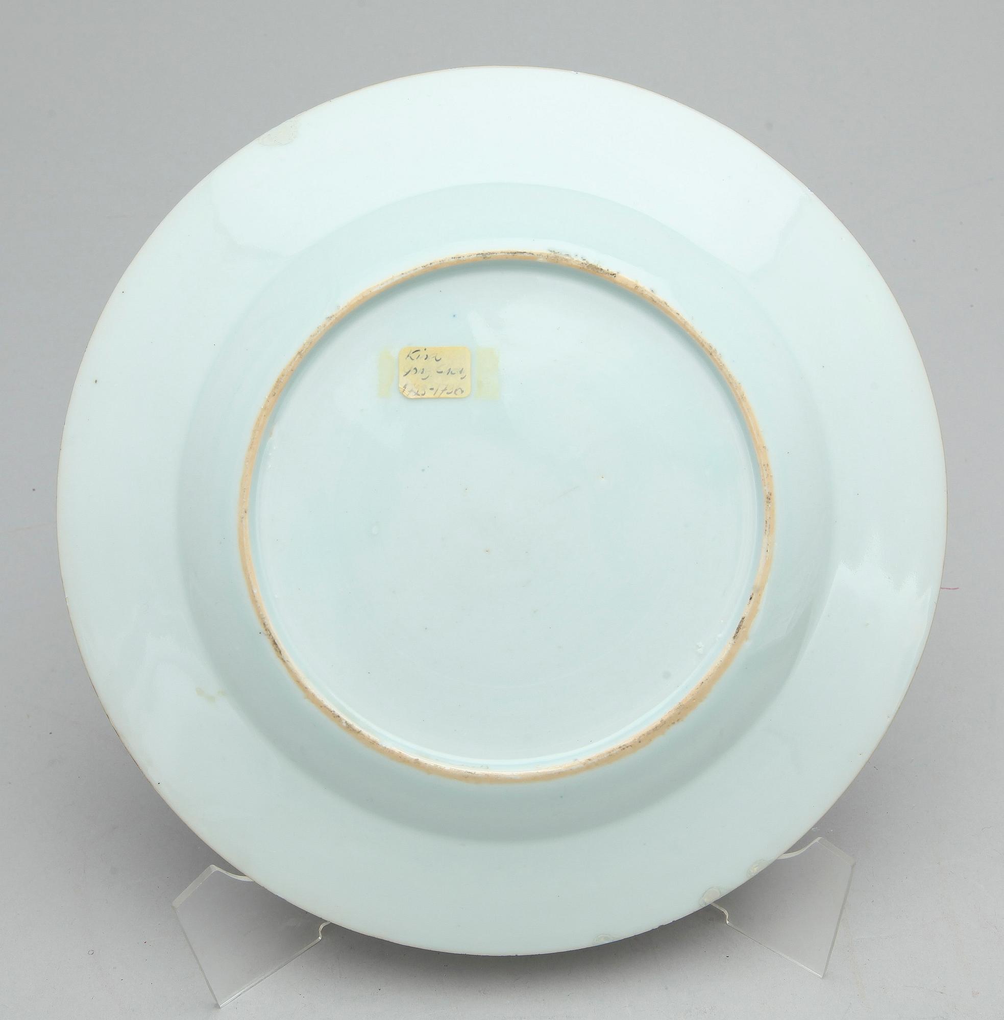 TALLRIK, porslin, Kina, Yongzheng, 1722-1735.