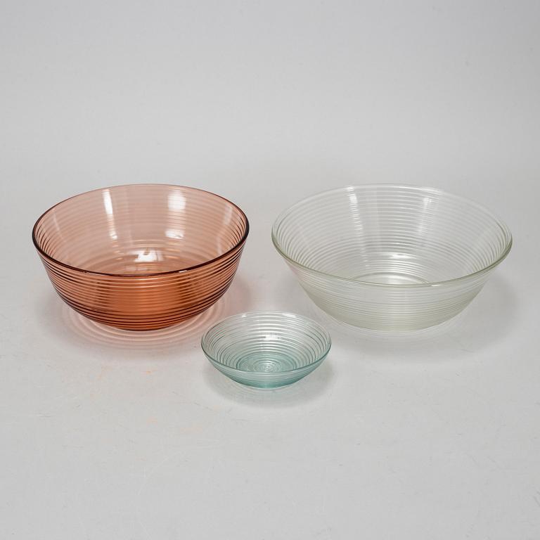 WILHELM WAGENFELD, glas 6 delar, ”HEILBRONN”, Vereinigte Lausitzer Glaswerke, samt Jenaer Glaswerk, Schott & Gen.