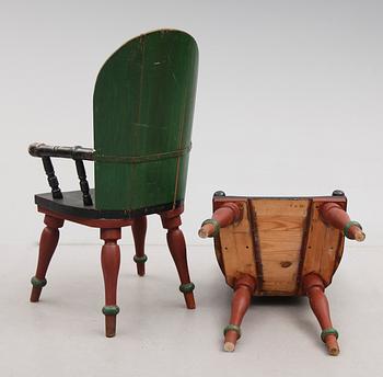 KARMSTOLAR, 6 st, 1800-talets andra hälft.