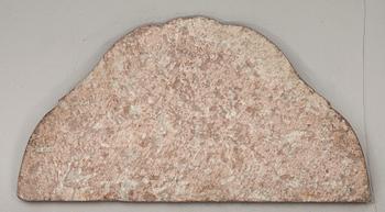 SKIVA AV RÖD KALKSTEN, Sverige, 1700-tal.