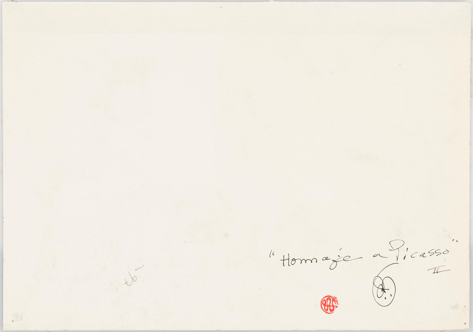 ULF RAHMBERG, Ink wash, signed with monogram verso.