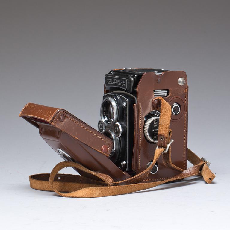 KAMERA, Rolleiflex, Franke & Heidecke, Braunschweig, 1900-talets första hälft.