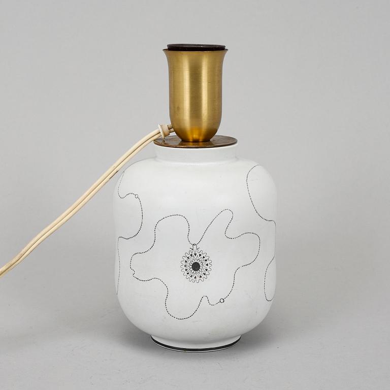 A Stig lindberg "Grazia" table lamp for Gustavsberg.