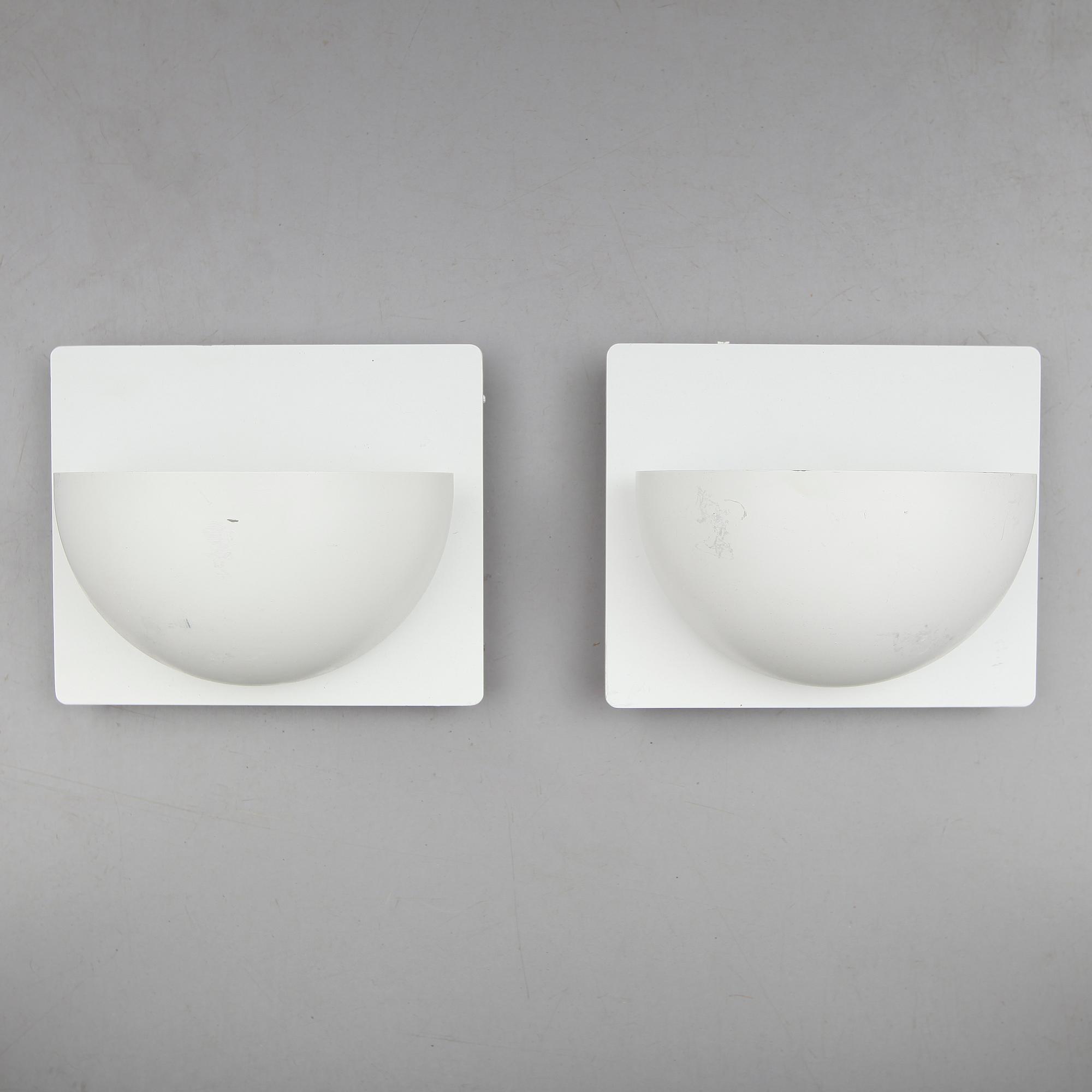 VÄGGLAMPOR, 2 st, Alfred Homann, Louis Poulsen, 1900-talets senare del.