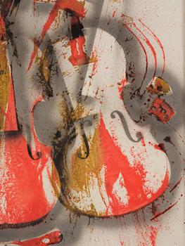 Arman (Armand Pierre Fernandez), "Orange and Grey Concerto".