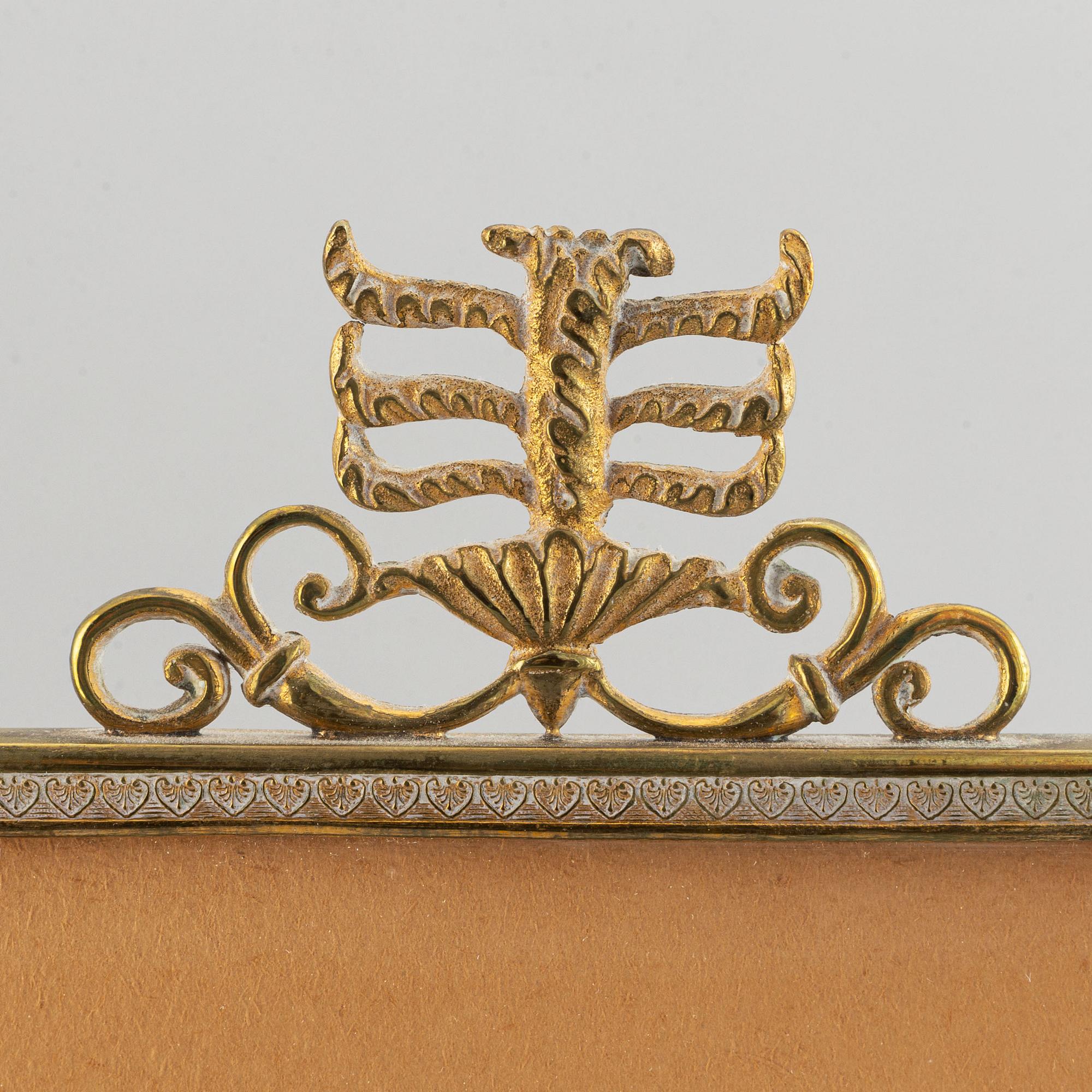 A bronze empire lithofany holder, first half of the 19th century.