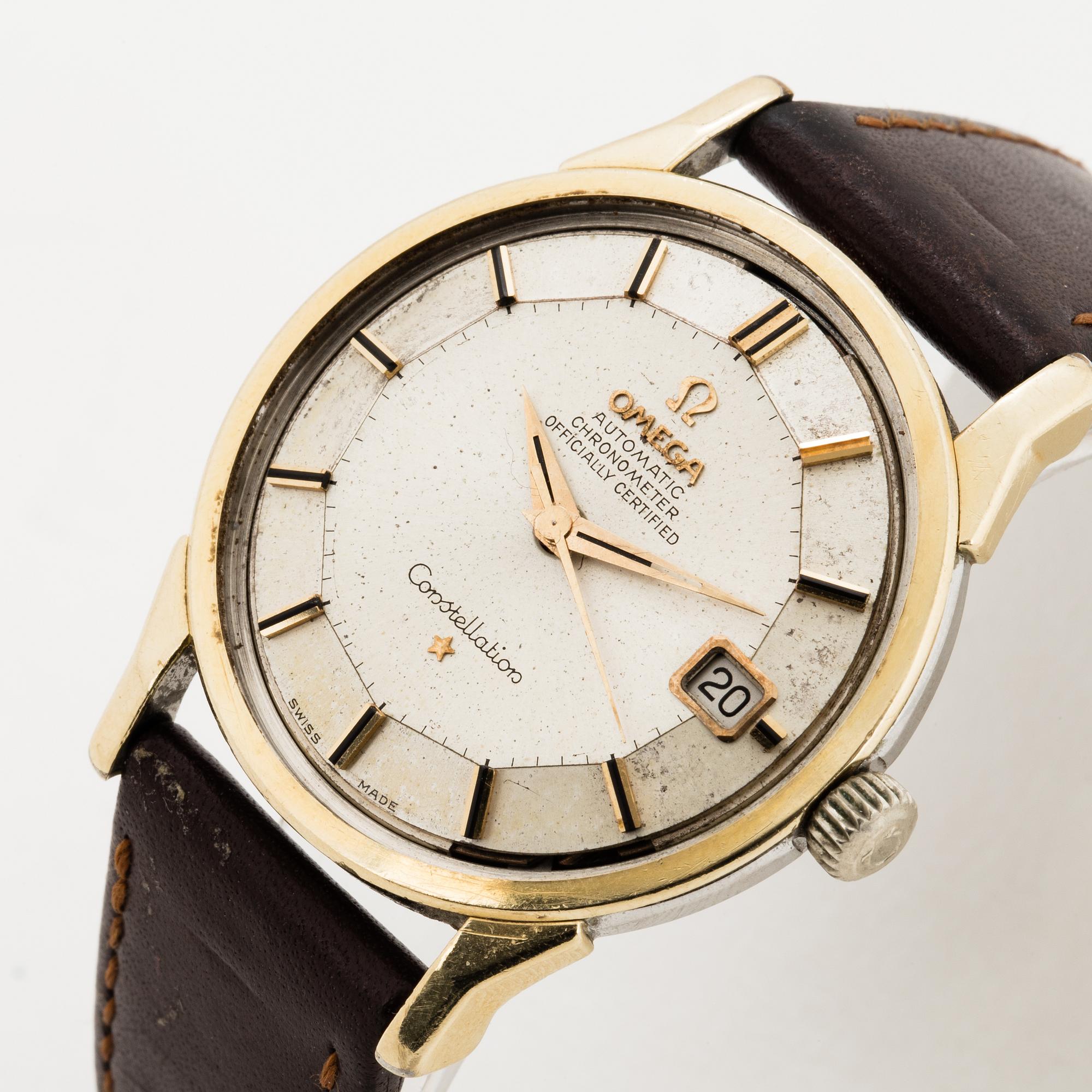 Omega, Constellation, "Pie-Pan", Chronometer, wristwatch, 34 mm.