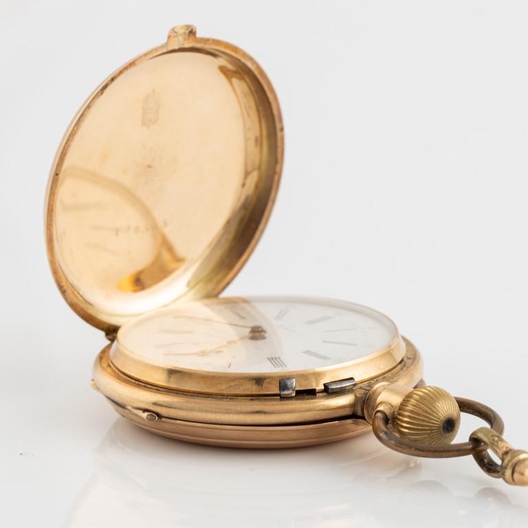 Pocket watch, Pateck Genève, hunter, 53 mm.