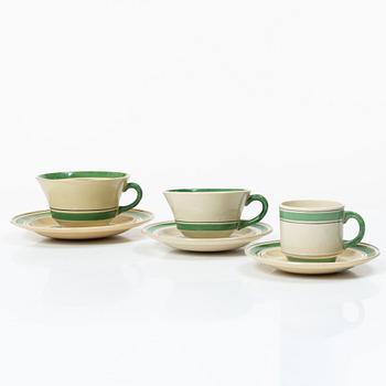Wilhelm Kåge, An extensive "Bandarillo" dinner service, 86 pcs, Gustavsberg, in production 1933-1952.