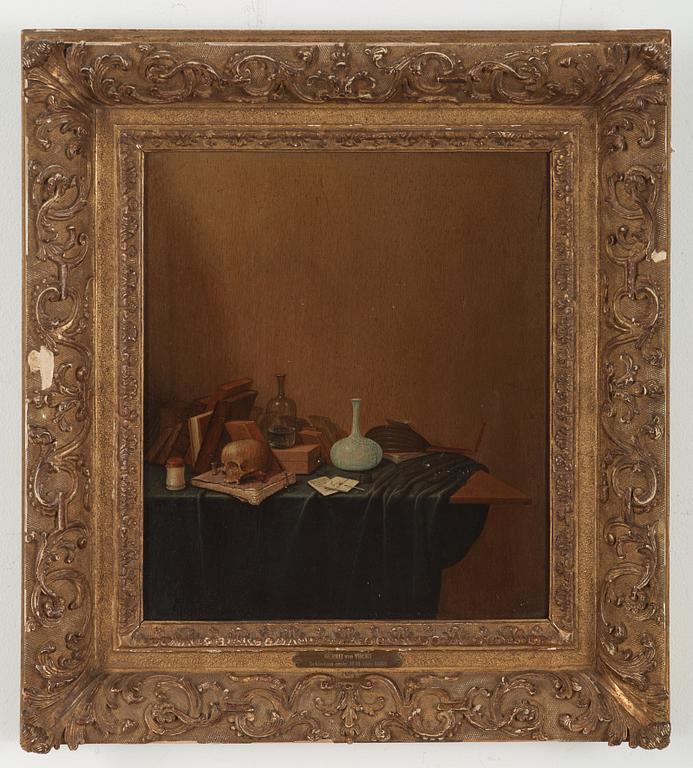 Gerrit van Vucht Attributed to, Vanitas still life.