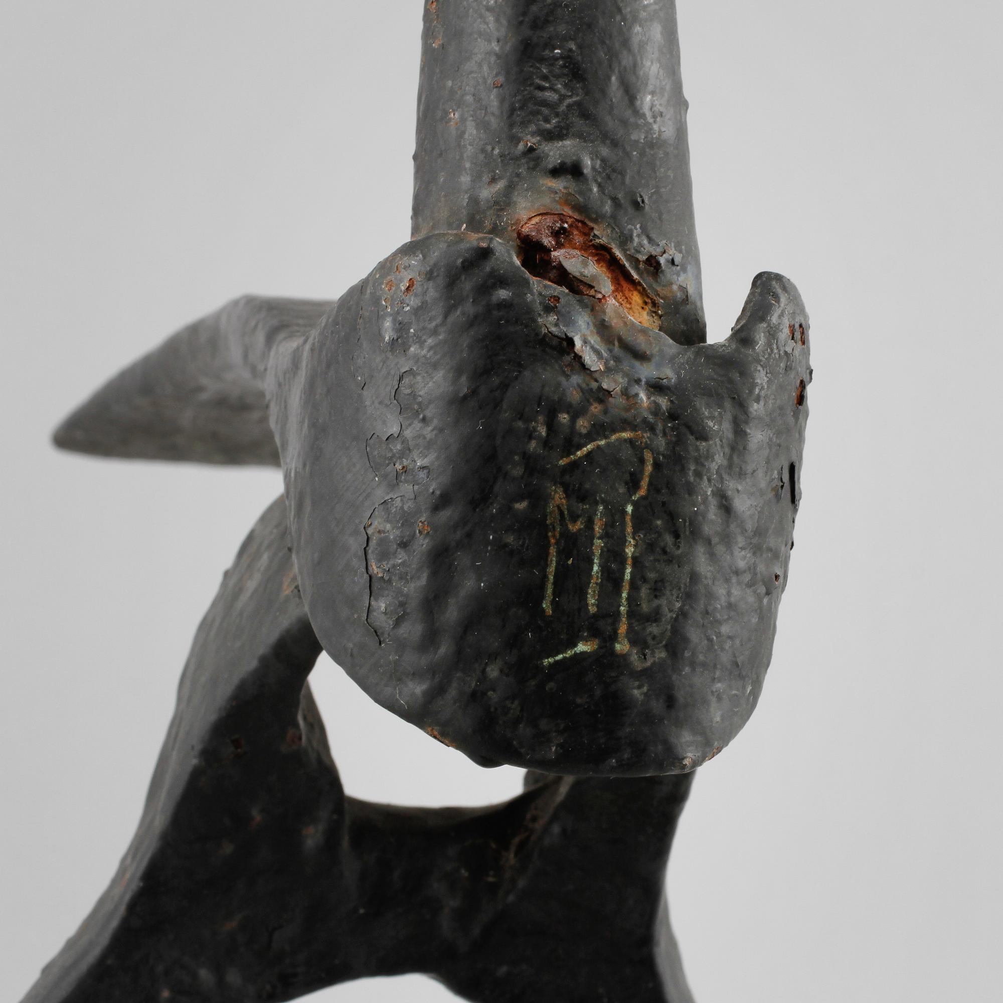 SKULPTUR, patinerad metall, monogramsignerad, 1900-talets andra hälft.