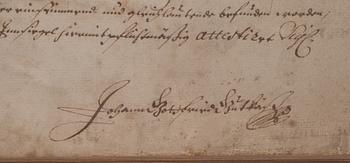 SLÄKTTRÄD, von Seyffertitz, Tyskland. Bär datering Dresden? um 22 augusti anno 1731.