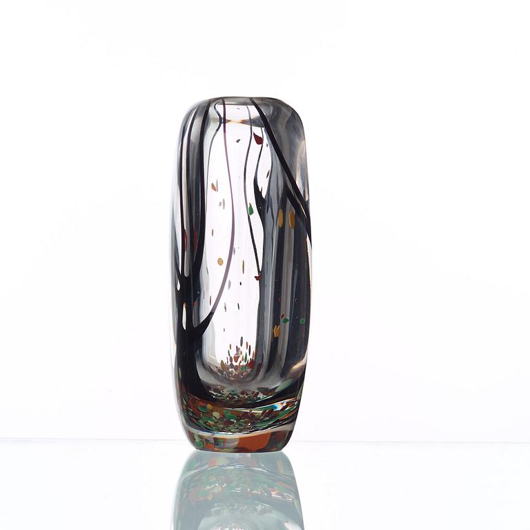 Vicke Lindstrand, an 'Autumn' glass vase, Kosta 1950's-60's.