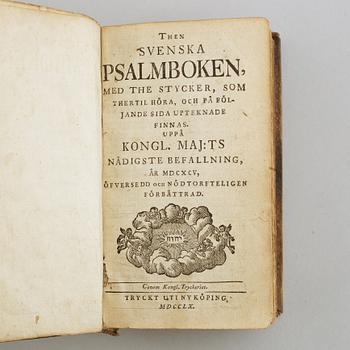 Böcker,  5 st, 1700-tal.