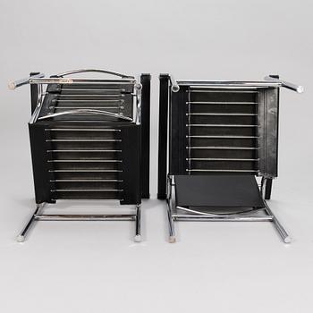 LE CORBUSIER, fåtöljer 4 st, modell LC 1, 1900-talets slut.