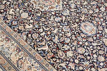 A Nain carpet, part silk, so-called 6 LAA, approx. 324 x 210 cm.