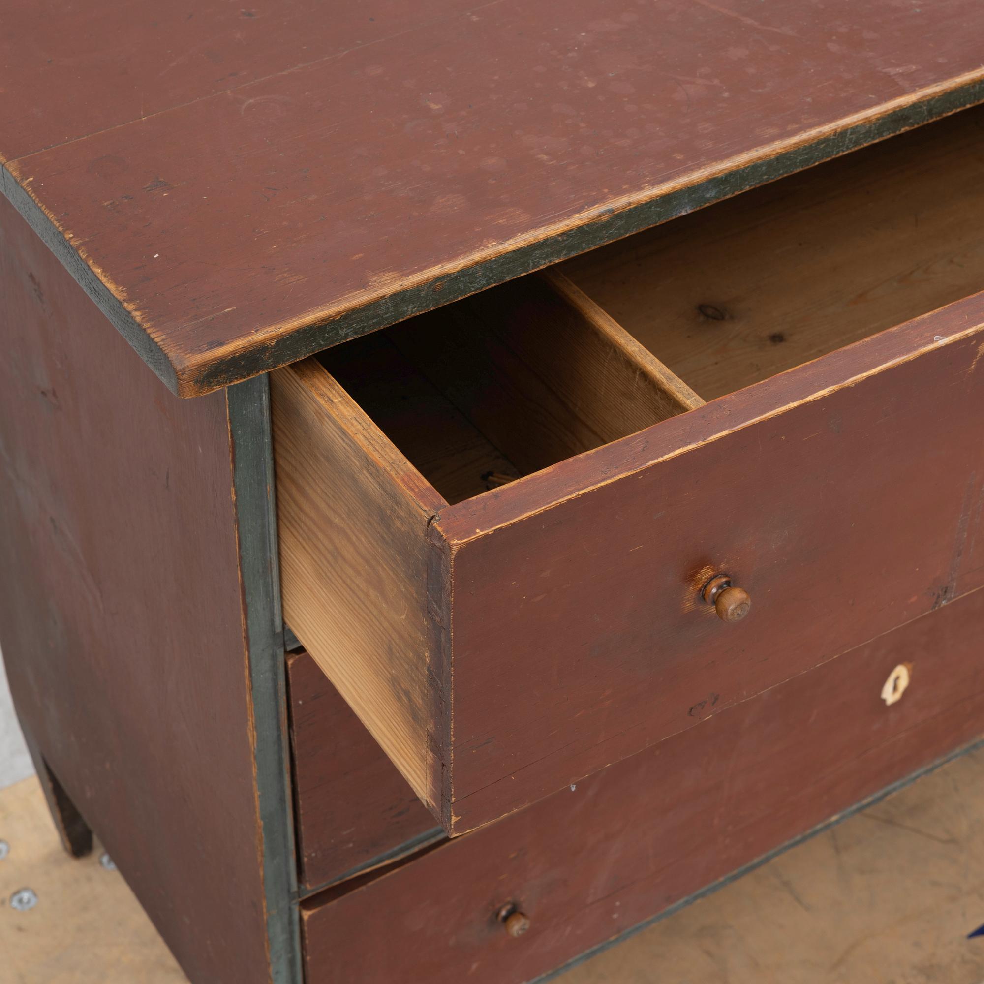 19th century Folk art chest of drawers.