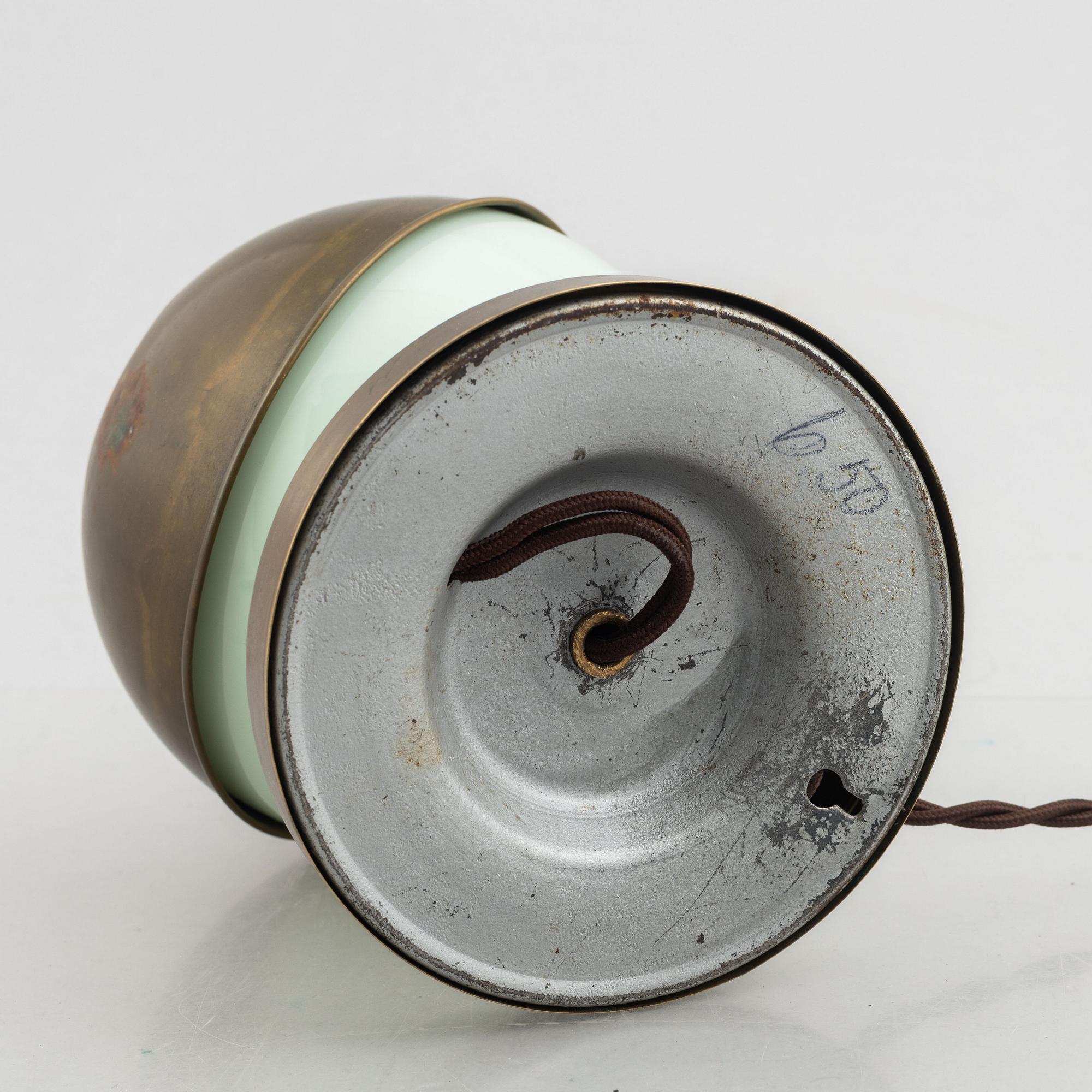 A functionalist style table lamp, Sweden, 1930s.
