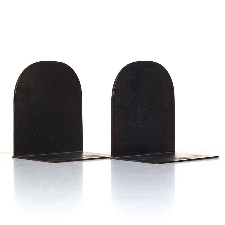 Ystad Bronze (Ystad-Metall), a pair of Swedish Grace bookends, 1920-30's.