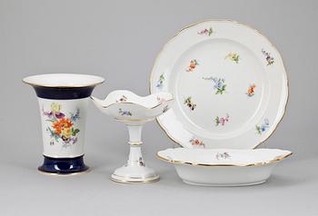PARTI PORSLIN, 4 delar, Meissen, 1900-tal.