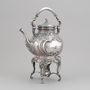 A German rococo style silver tea- and coffee service.
