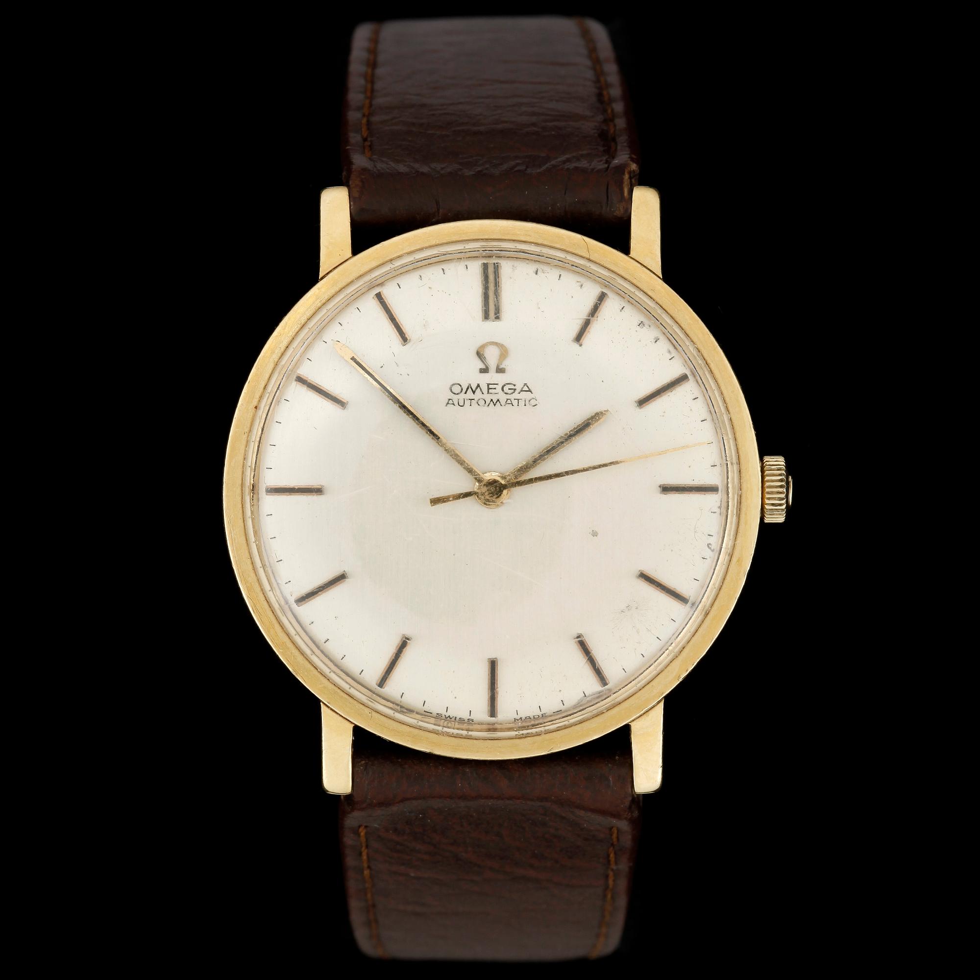 ARMBANDSUR, 18k guld, Omega, 1900-talets mitt.