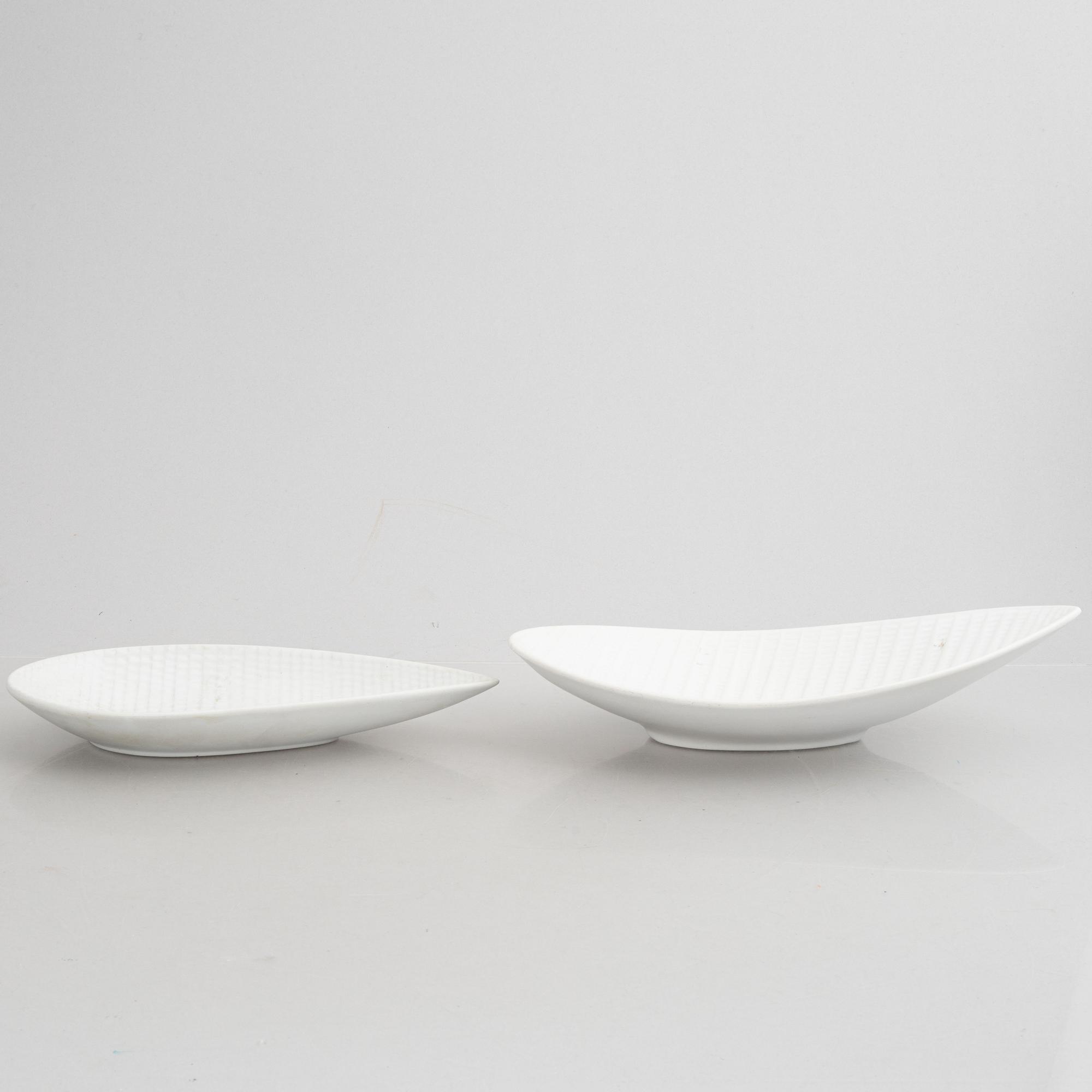 Stig Lindberg, a set of five stoneware "Reptile" vases & bowls, Gustavsberg, 1953-63.