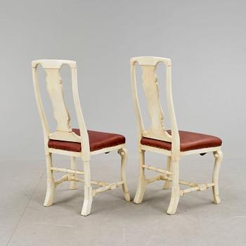STOLAR, 2 st, senbarock, 1700-tal.