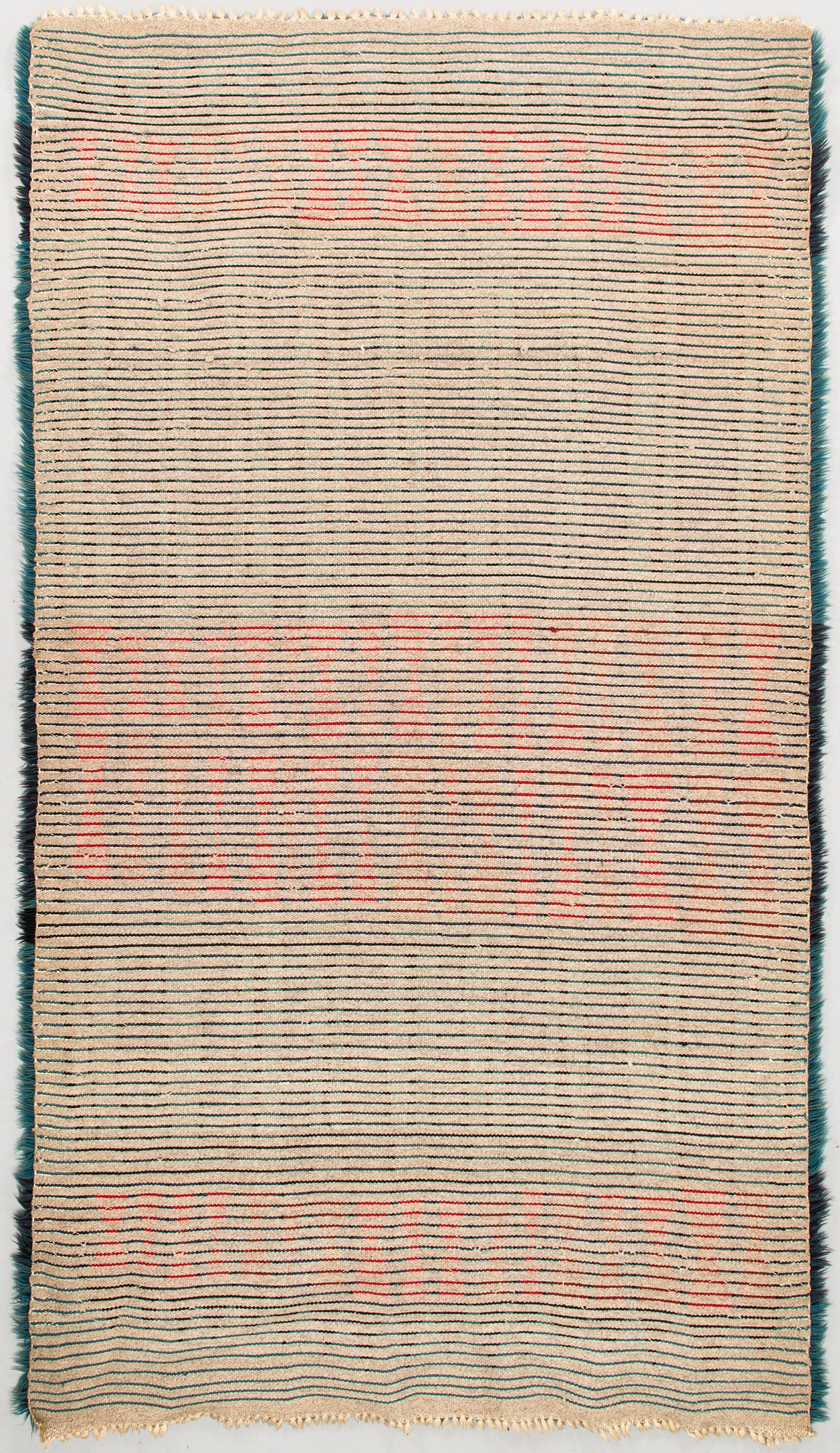 Ryijy/ Ryijymatto. Noin 200x115 cm.