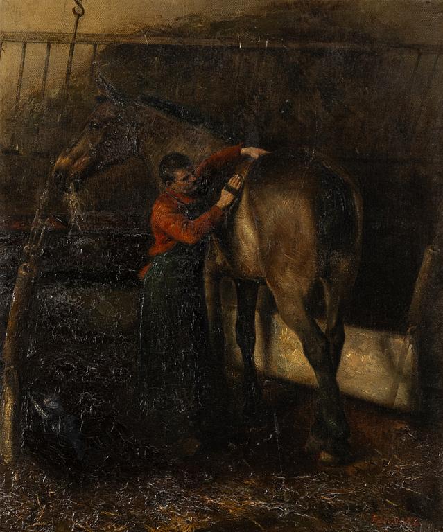 Edwin Ganz, Translation: "One grooms a horse".