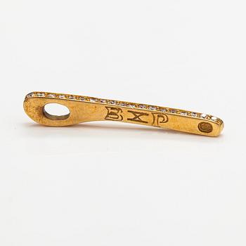 Riipus, 18K kultaa ja timantteja n. 0.34 ct yht. Heribert Engelbert, Tukholma.