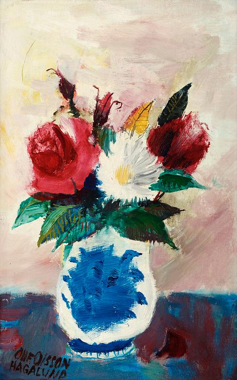 Olle Olsson-Hagalund, Flowers in vase.