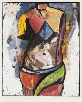 Jim Dine, färglitografi, 1985, signerad 285/400.