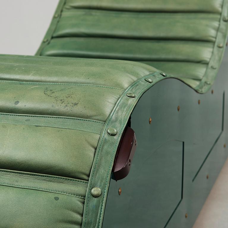 Mats Theselius, a British Racing Green 'Chaise Longue', Källemo Sweden 1992.