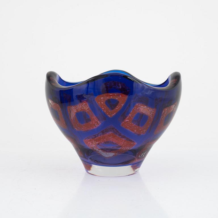 Sven Palmqvist, a "Ravenna" glass bowl, Orrafors, Sweden, 1977.