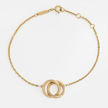 Tiffany & Co, an 18K "Interlocking Circles" gold bracelet, 1837® Collection.