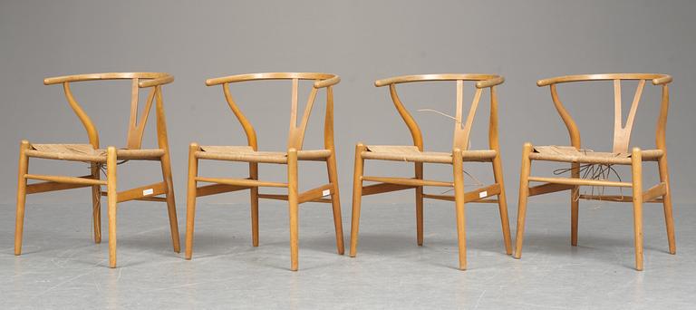 STOLAR, 4 st, "Y-stolen", Hans J Wegner för Carl Hansen, Danmark.