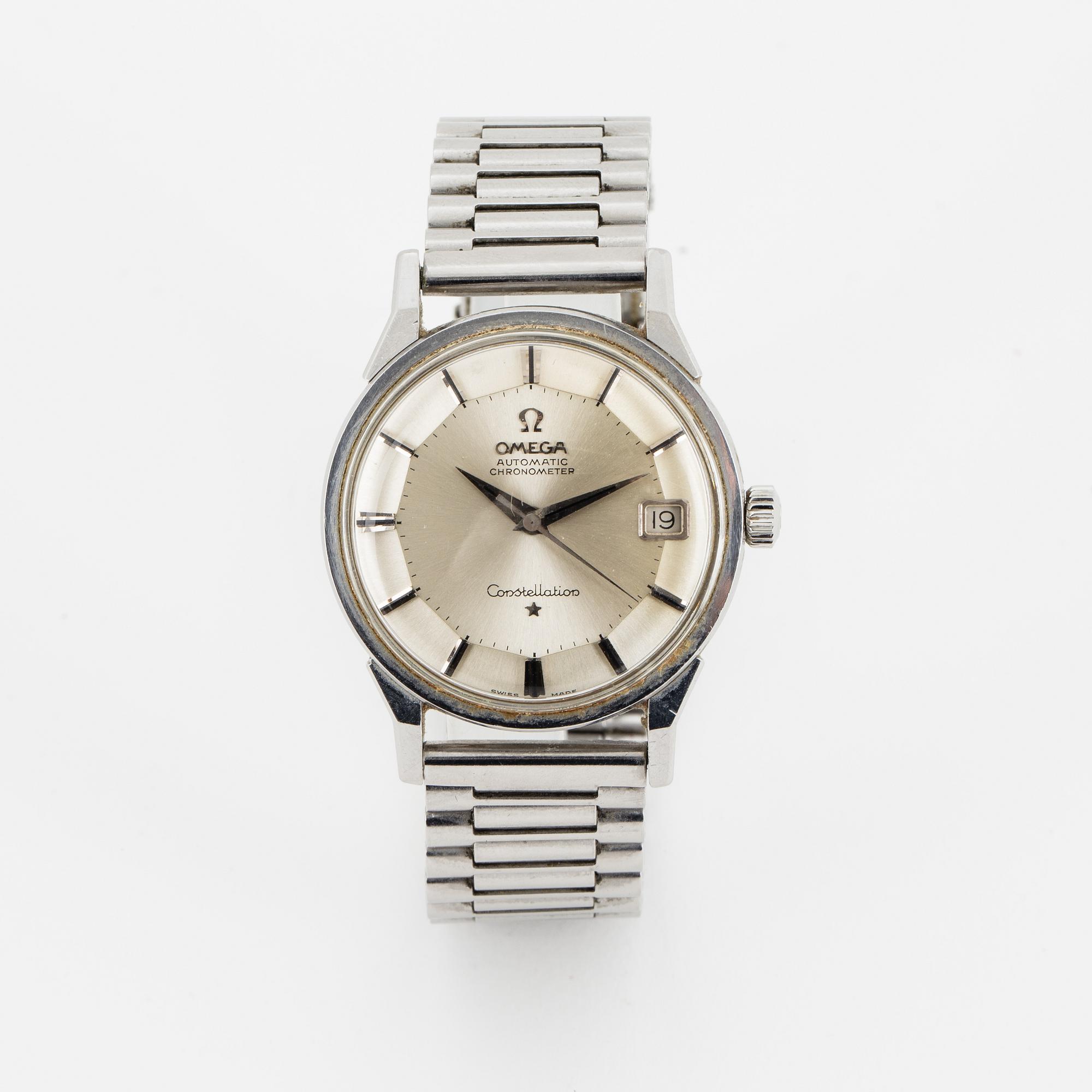 Omega, Constellation, Chronometer, Pie-Pan, wristwatch, 34 mm.