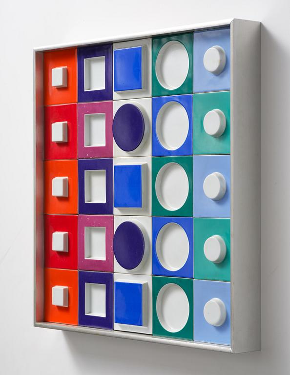 Victor Vasarely, a relief, Rosenthal Studio Linie, Germany.