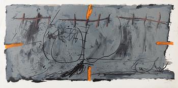 Antoni Tàpies, "Orange et gris".