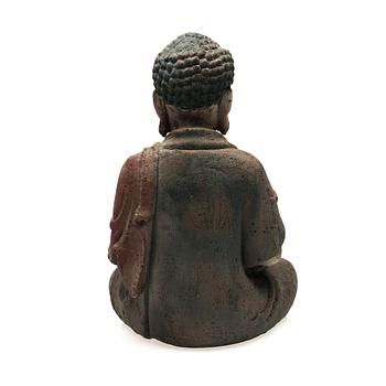 BUDDHA, trä, Kina, 1900-talets början.