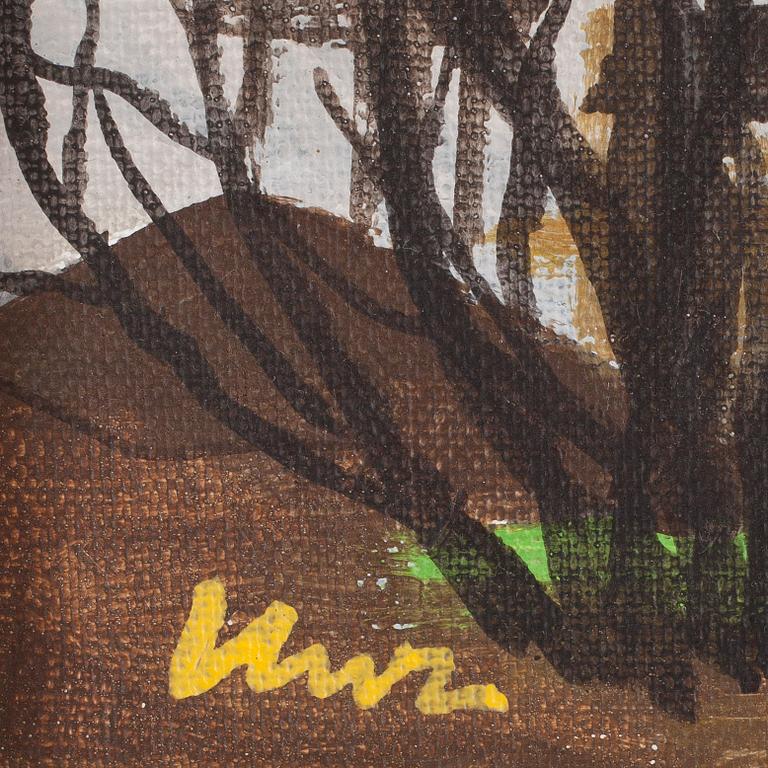 OSCAR CLEVE, akryl på duk, sign och dat 1973.